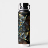 ピンホイール抽象芸術アート ウォーターボトル (背面)