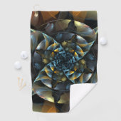 ピンホイール抽象芸術アート ゴルフタオル (インサイチュ)