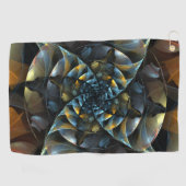 ピンホイール抽象芸術アート ゴルフタオル (横)