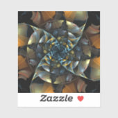 ピンホイール抽象芸術アート シール (シート)