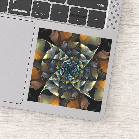 ピンホイール抽象芸術アート シール (詳細)