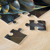 ピンホイール抽象芸術アート ジグソーパズル (側面)