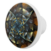 ピンホイール抽象芸術アート セラミックノブ (右)