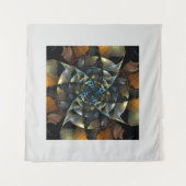 ピンホイール抽象芸術アート タペストリー (正面(横))