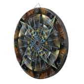 ピンホイール抽象芸術アート ダーツボード (正面右)