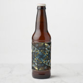 ピンホイール抽象芸術アート ビールラベル (正面)