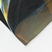 ピンホイール抽象芸術アート フリースブランケット (角)