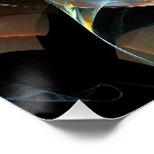 ピンホイール抽象芸術アート ポスター (コーナー)