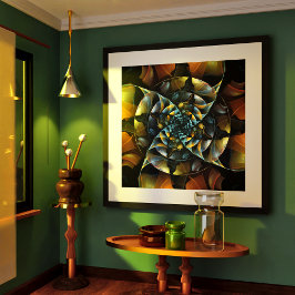 ピンホイール抽象芸術アート ポスター