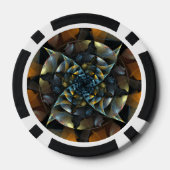 ピンホイール抽象芸術アート ポーカーチップ (裏面)