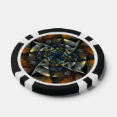 ピンホイール抽象芸術アート ポーカーチップ (シングル)