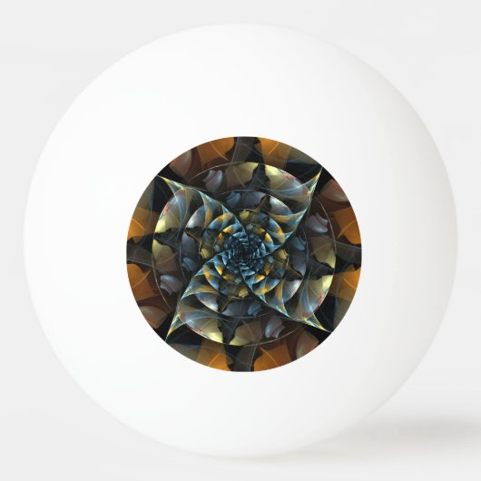 ピンホイール抽象芸術アート 卓球ボール (正面)