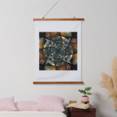 ピンホイール抽象芸術アート 吊り下げ型タペストリー (寝室)