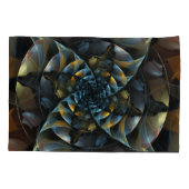 ピンホイール抽象芸術アート 枕カバー (裏面)