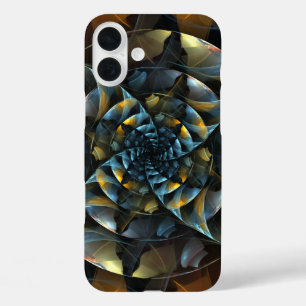 ピンホイール抽象芸術アート iPhone 16 PLUSケース