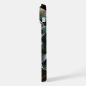 ピンホイール抽象芸術アート iPhoneケース (左側面)