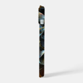 ピンホイール抽象芸術アート iPhone 15ケース (左側面)