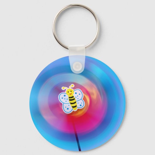 ピンホイール玩具キーチェーン キーホルダー (正面)