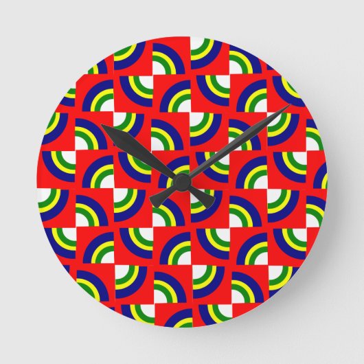 ピンホイール  ラウンド壁時計 (正面)