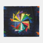 ピンホイー動揺してルデザイン フリースブランケット (正面(横))