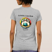 ピンボーイズブラックレターウィメンズスリムフィットTシャツ Tシャツ (裏面)