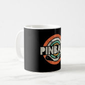ピンボールゲームヴィンテージ コーヒーマグカップ (正面左)