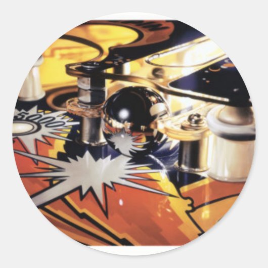 ピンボールスタンプ ラウンドシール (正面)