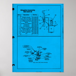 ピンボールスリングショットアセンブリ ポスター