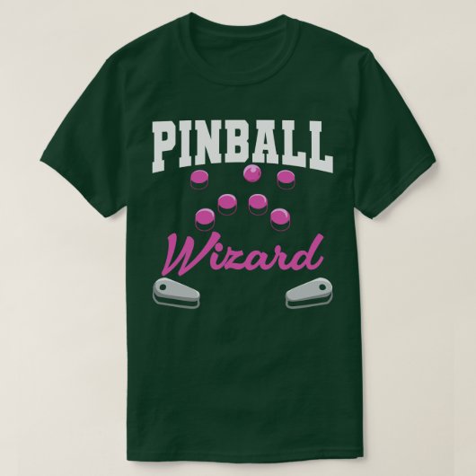 ピンボールピンボールプレーヤー Tシャツ (デザイン正面)