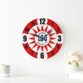 ピンボールプレーヤーのアクリル丸い壁時計#1 ラージ壁時計 (ホーム)