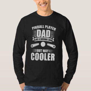 ピンボールプレーヤーパパレトロアーケードゲームピンボールマッハ Tシャツ