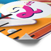 ピンボールマシンの成長チャート ポスター (角)
