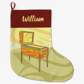 ピンボールマシンクリスマスストッキング ラージクリスマスストッキング (正面)