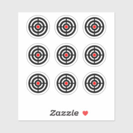 ピンボールマシンターゲットデザインラウンドステッカー シール