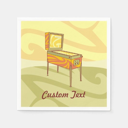 ピンボールマシンナプキン スタンダードカクテルナプキン (正面)