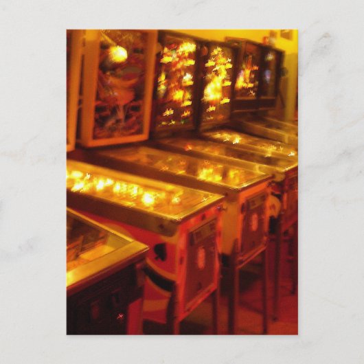 ピンボールマシン ポストカード (正面)