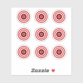 ピンボールマシンTZブルズアイデザインターゲットステッカー シール