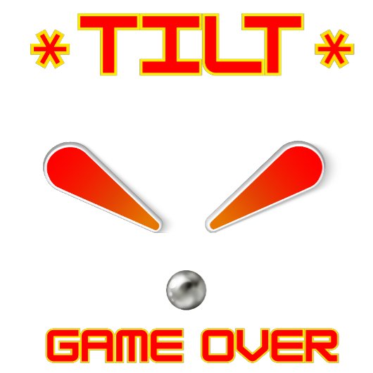 ピンボール上のティルトゲーム Tシャツ