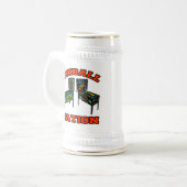 ピンボール国家 ビールジョッキ (正面左)