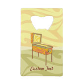 ピンボール機クレジットカードボトルオープナー クレジットカード栓抜き (正面)