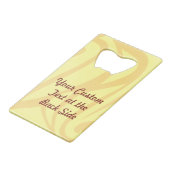 ピンボール機クレジットカードボトルオープナー クレジットカード栓抜き (裏面アングル)