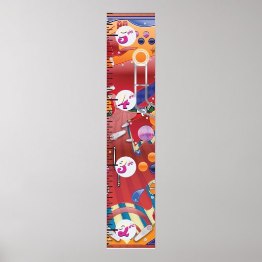 ピンボール機械の成長チャート。 ポスター (正面)