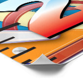 ピンボール機械の成長チャート。 ポスター (角)