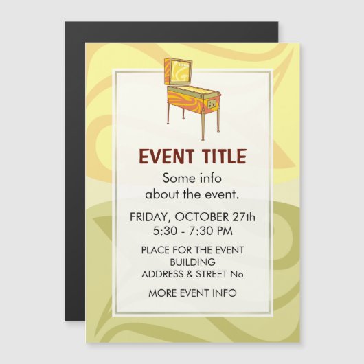 ピンボール機 (正面/裏面)