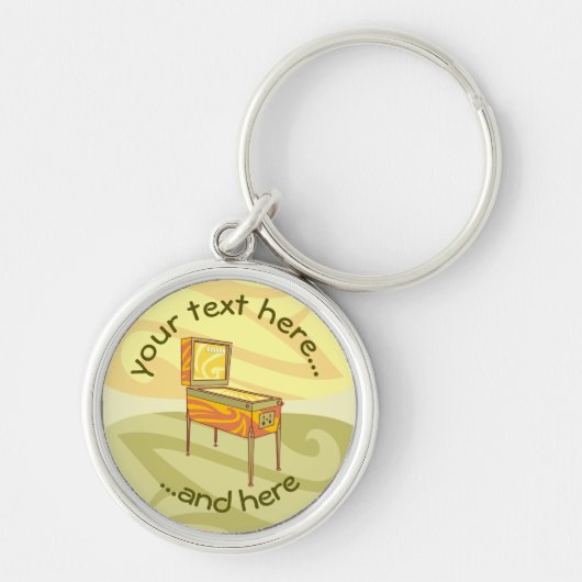 ピンボール機 キーホルダー (正面)