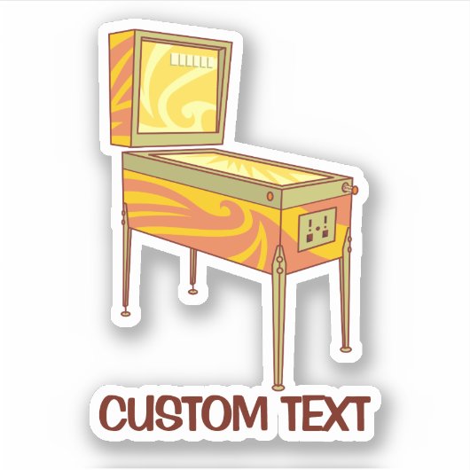 ピンボール機 シール (正面)