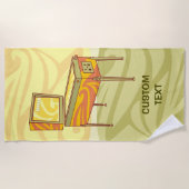 ピンボール機 ビーチタオル (正面)