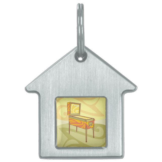 ピンボール機 ペットネームタグ (正面)