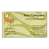 ピンボール機 マグネット名刺 (正面)