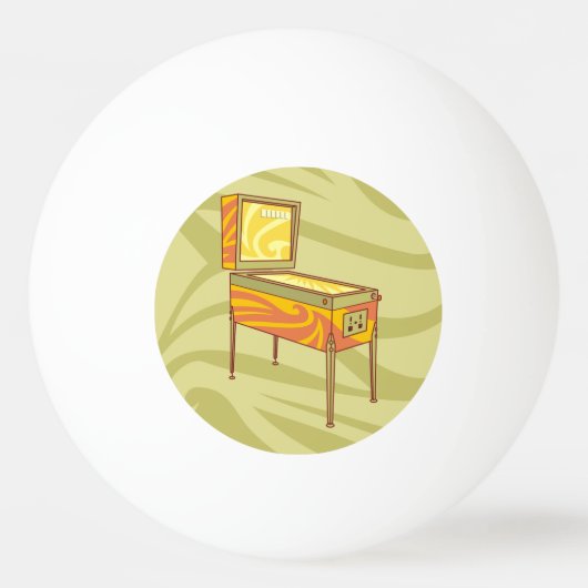 ピンボール機 卓球ボール (正面)